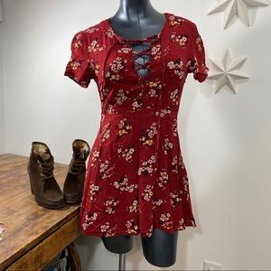 Forever 21 floral print mini dress